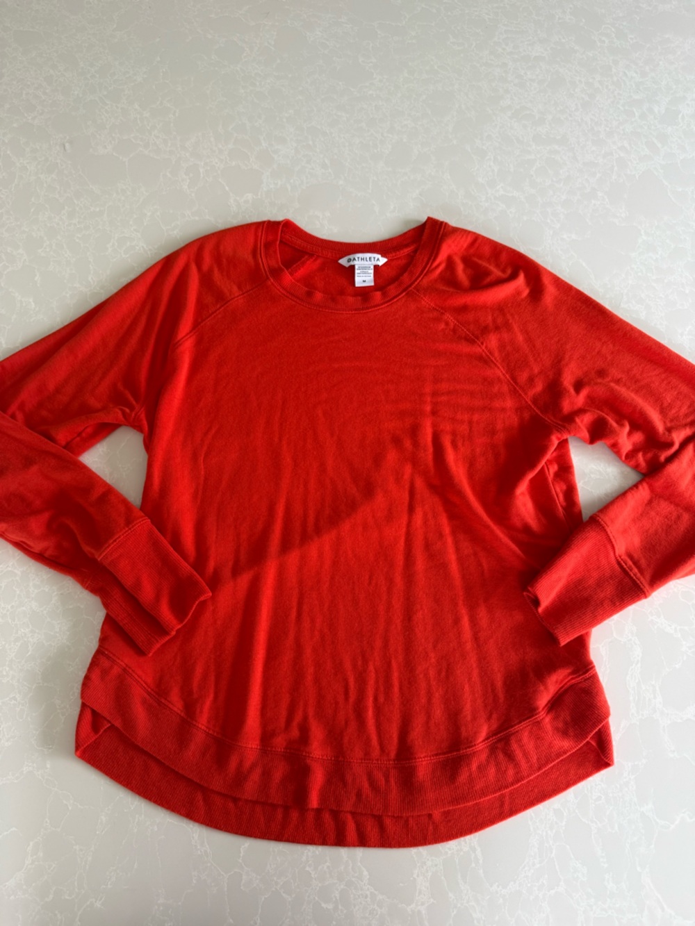 Athleta Red Crewneck Sweatshirt